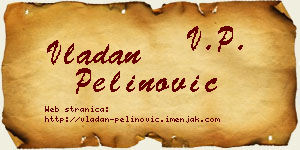 Vladan Pelinović vizit kartica